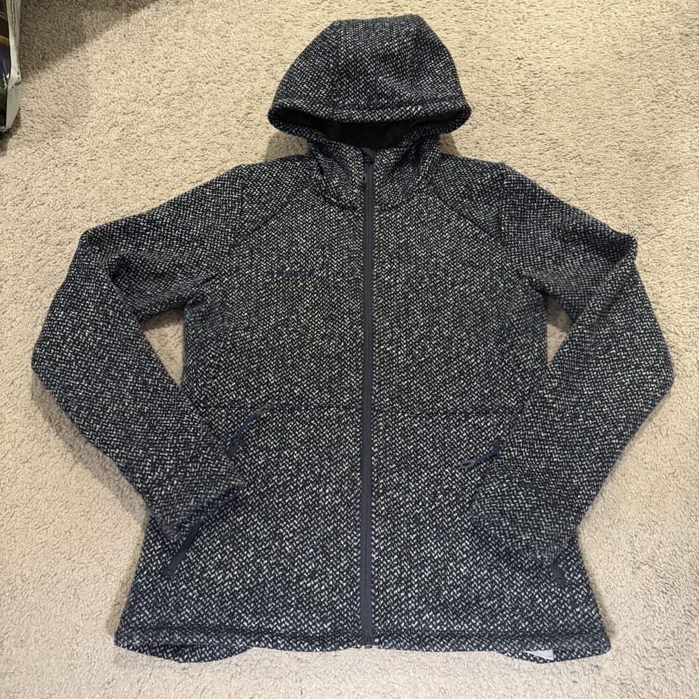 Mammut Chamuera ML Full Zip Women's Jacket Sz M Blue White Skiing Winter Sports